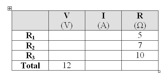 Combination Circuits Find the total resistance and current, then find the individual voltages and currents for each