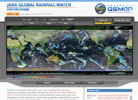 Global Satellite Mapping of Precipitation (GSMaP) Developed in Japan toward the GPM mission.
