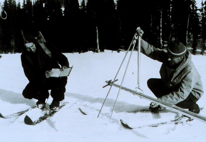 Snow surveys began in the 1930s to help