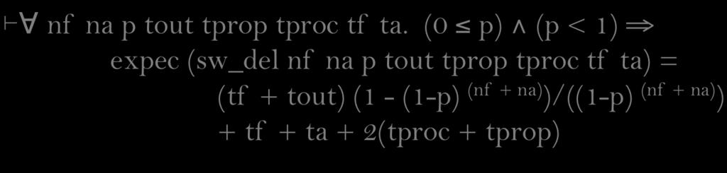 tproc tf ta) = (tf + tout) (1 - (1-p) (nf + na) )/((1-p) (nf + na) ) + tf + ta + 2(tproc +
