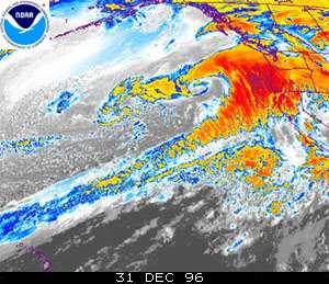 US Pacific coast Associated with very heavy