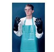 Use chemical resistant aprons when working with large amounts of chemicals or pouring acids and bases.