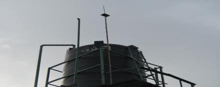25 No Lightning protection system installed on water tank Need to installed LPS.