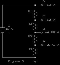 Be sure to move the reference point (ground) to agree with the schematic, in each case. Record the results on Figures 2C, 2D and 2E. 3. Use the voltage divider rule (VDR) developed in procedure : a.