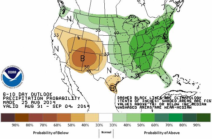 6-10 Day Precip Outlook: Aug 31- Sep 4 http://www.cpc.ncep.noaa.