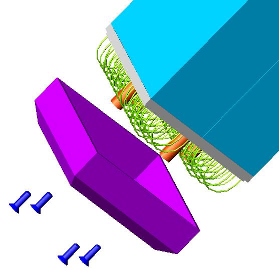 4. Design of the FSC detector. The FSC detector is designed in planar geometry, covering the most forward angular range up to 5 in the vertical and 10 in the horizontal direction.