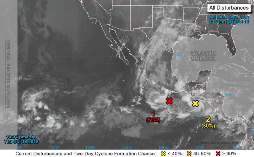 Tropical Outlook Eastern Pacific Disturbance 1 (as of 2:00 a.m.