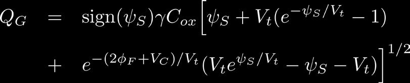 Explicit Modeling of Charge Voltage Balance: Implicit equation in Goal: