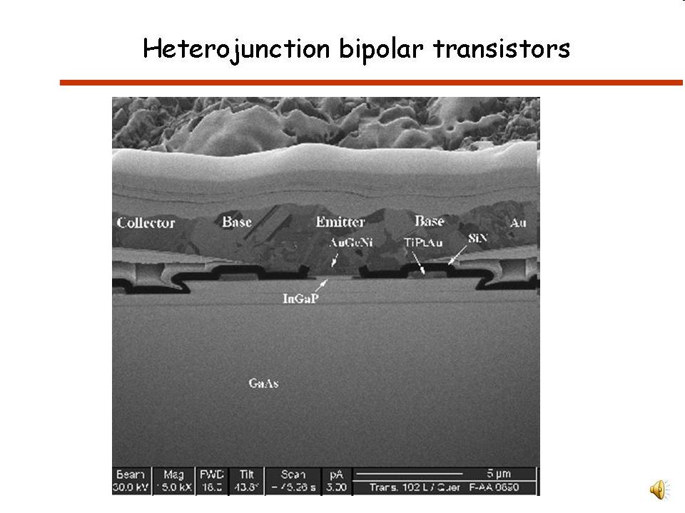 Heterojunction bipolar transistor small