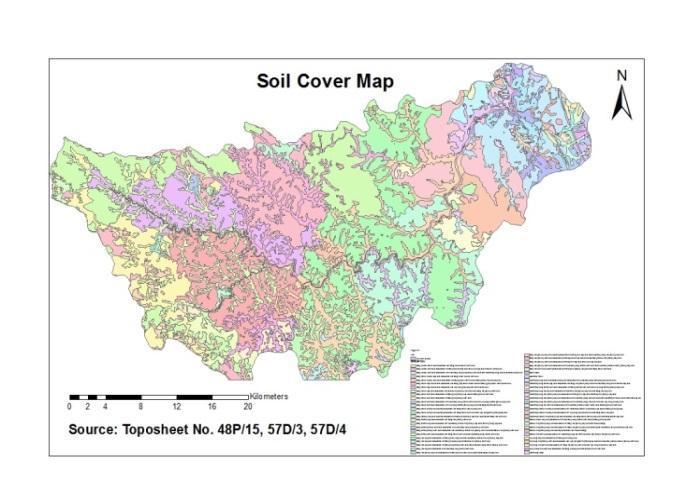 ISSN: -0 PP. 07-8 Fig.: Soil cover Map of study area Fig.: Drainage Map of study area Fig. Land use Land cover Map of study area.