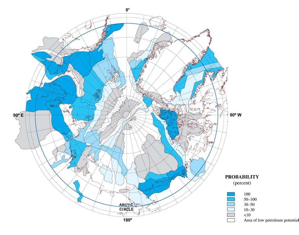 Hydrocarbon Resources Barents Sea Greenland Probability for one field with