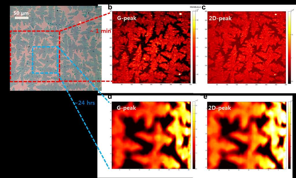 6 Figure S5. (a) Optical image of partially grown graphene flakes transferred on a SiO2 substrate for Raman characterization.
