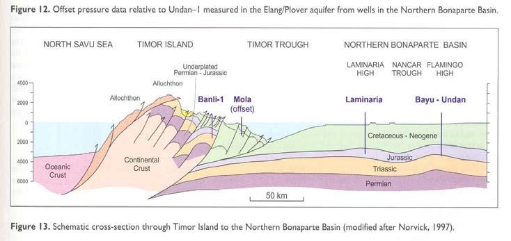 Textmmmmmmmmmmmmmmmmmmmmmmmmmmmmmmmmmmmmmmmmmmmm Timor Transect Conventional view of Timor Geology showing 1) Oceanic Crust to