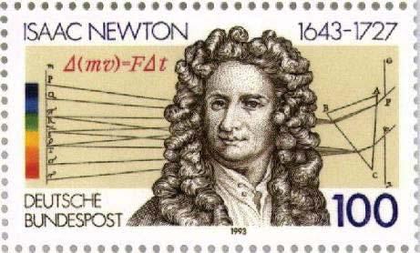 Bundespost 1993 In 1701, Newton