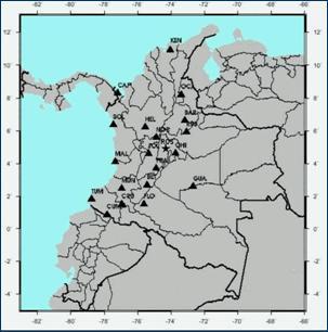 Seismic Network Based on country reports by the