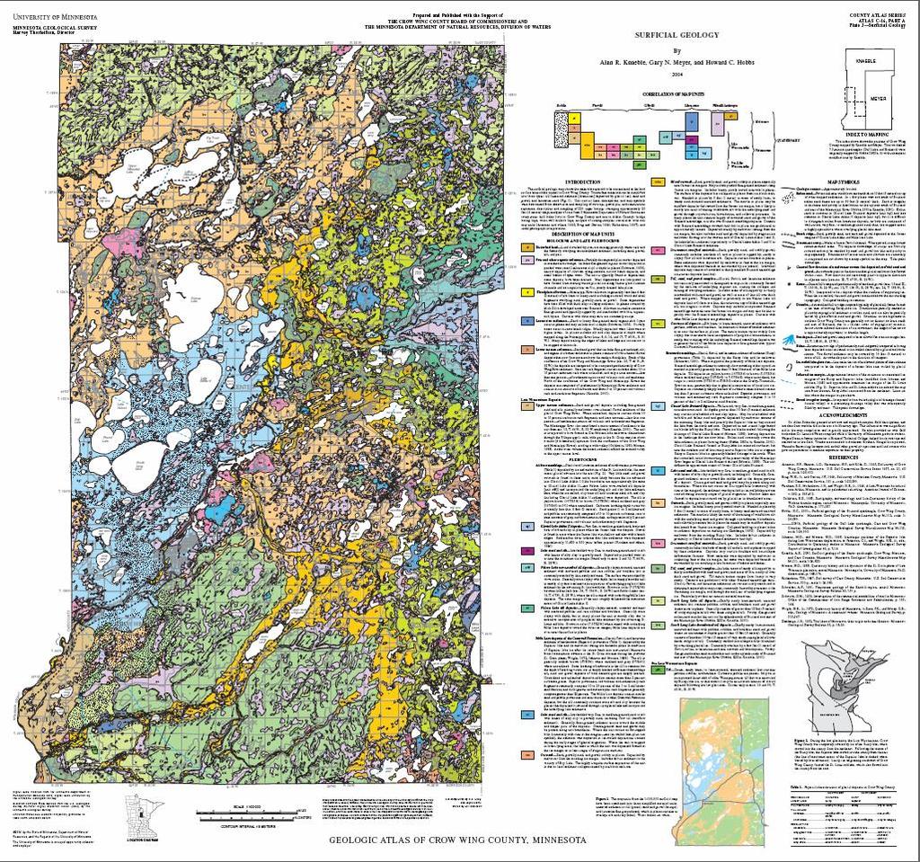 The geological mapping is first published as authored and