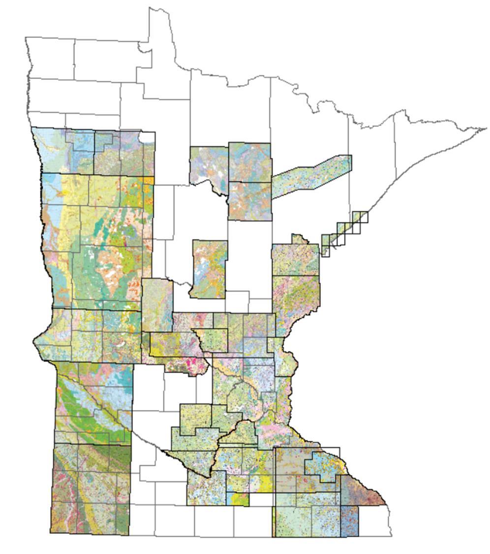 The Minnesota Geological Survey (MGS) therefore is working with the Minnesota Department of Natural Resources (DNR) to fulfill these responsibilities, through completion of statewide 1:100,000