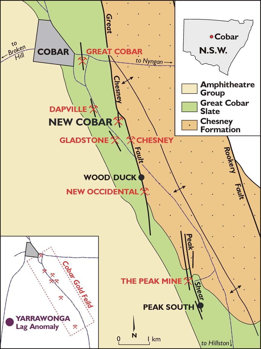 296 WEATHERING-CONTROLLED FRACTIONATION OF ORE AND PATHFINDER ELEMENTS AT COBAR, NSW Kenneth G. McQueen 1,2 & Dougal C.