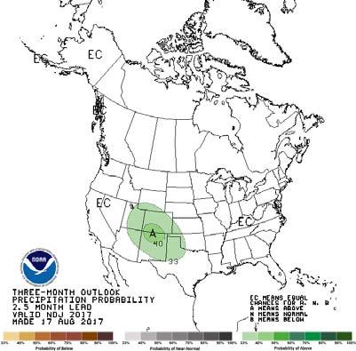 Looking ahead November 2017 January 2018 Outlook Source: Climate Prediction Center 39 Things to watch 1. What happens with dry conditions in northwest MN? Does pattern shift to rainfall favorability?