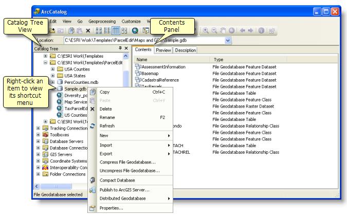 ArcGIS Practical Part 1 (ArcCatalog) Organising your data: Creating a Geodatabase Create a folder on the D:\ Drive (or in your usb drive if you have one with you) named after you and copy the
