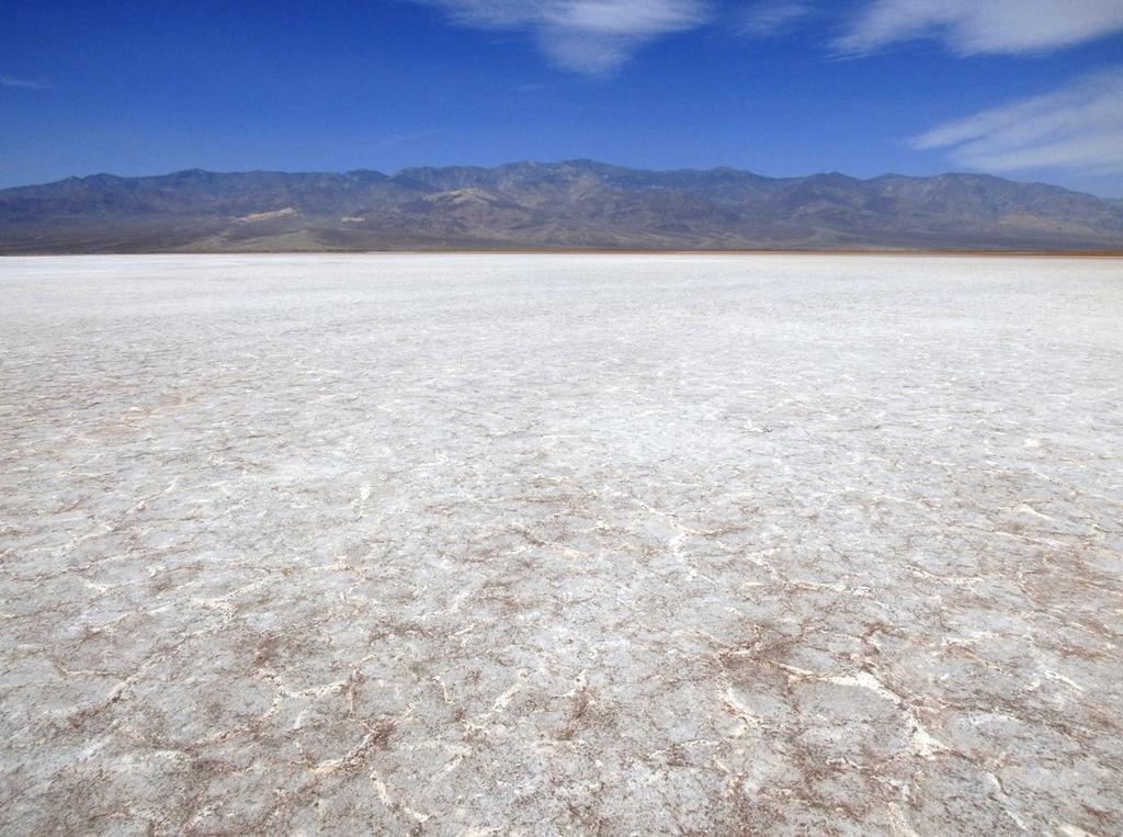 Playa Playa - as water evaporates from a temporary shallow lake left in a