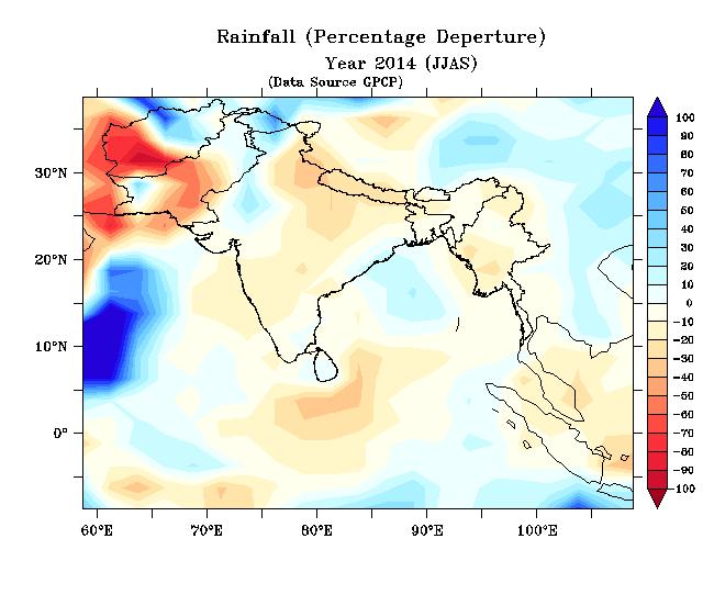 SASCOF: Below normal Rainfall Consensus Forecast for South Asia JJAS 2014 a) JJAS 2014 Below-normal to normal rainfall is most likely during the 2014 summer monsoon season (June September) over south