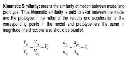 situation is: Get all dimensionless variables (Pi groups) the same between model