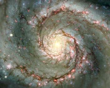 Crash/bang of star birth and recycling: rotating through the spiral arms in the disk Bright O & B stars mark the spiral