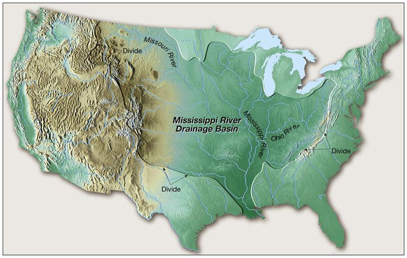 The drainage basin of