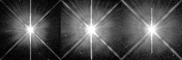 JOHN E. KRIST F555W F675W F814W 1" Fig. 1. Saturated WFPC2 PC images of stars in dierent lters, showing the change in the halo caused by the zonal scatter.