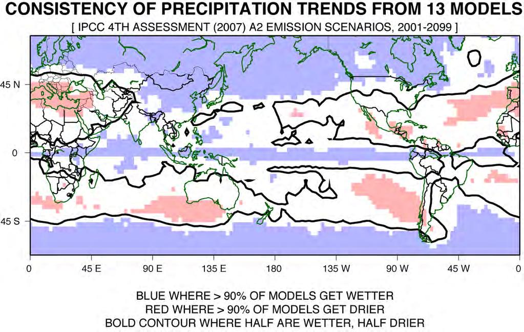 This is not an accident, but rather is part of a global pattern of projections of precipitation change.