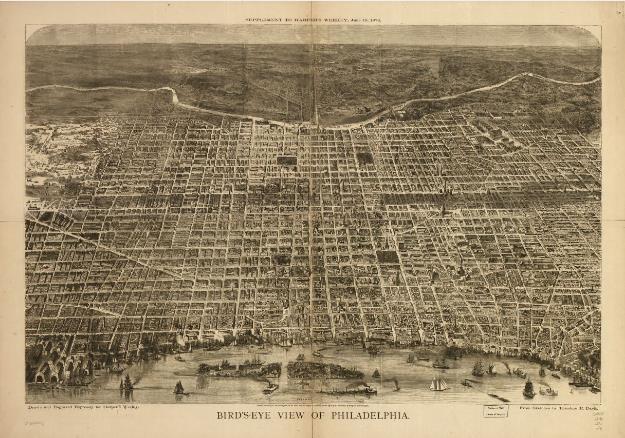 counterparts Bird s eye view of Philadelphia by Theodore R.