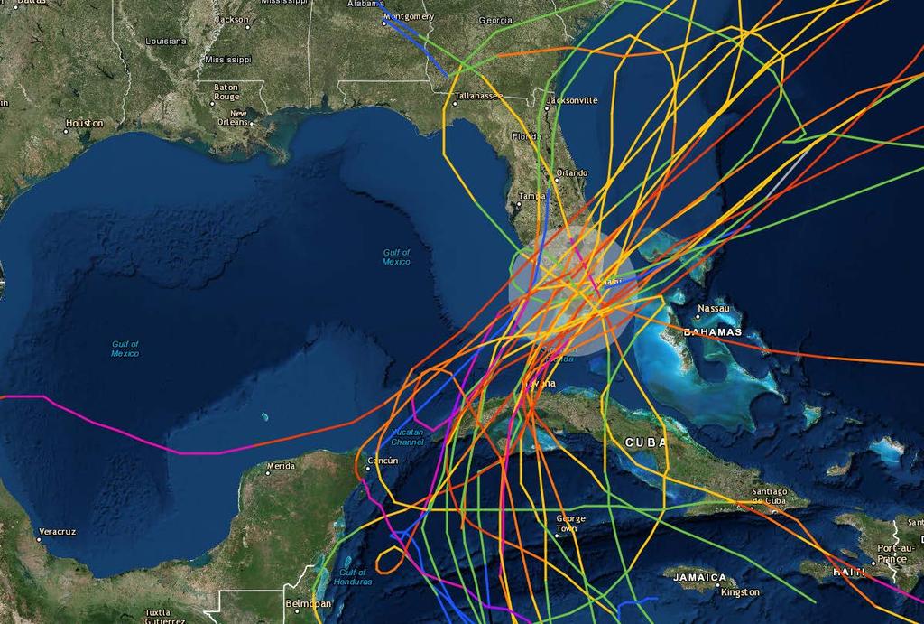Florida Hurricane landfalls often occur in