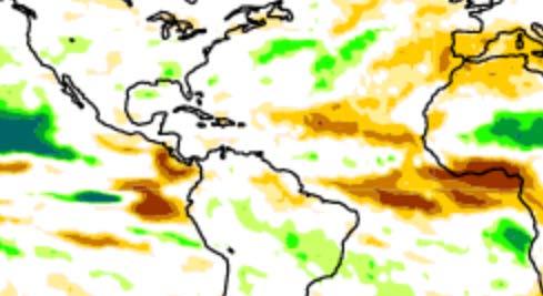 This year, European model has near-normal rainfall in western Caribbean &