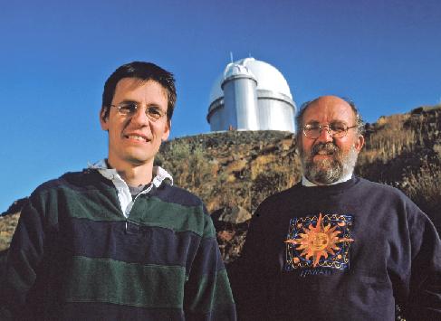 OpenStax-CNX module: m59921 4 Planet Discoverers. Figure 2: In 1995, Didier Queloz and Michel Mayor of the Geneva Observatory were the rst to discover a planet around a regular star (51 Pegasi).