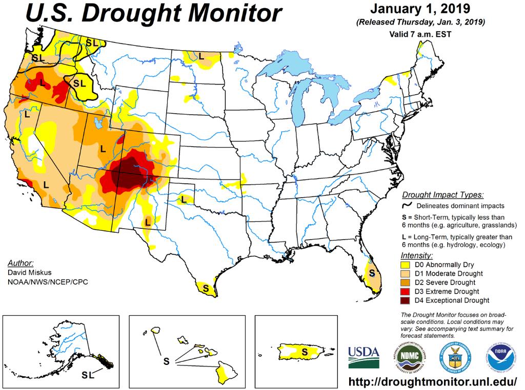Drought Update Drought conditions continue over most of Colorado with the most severe drought