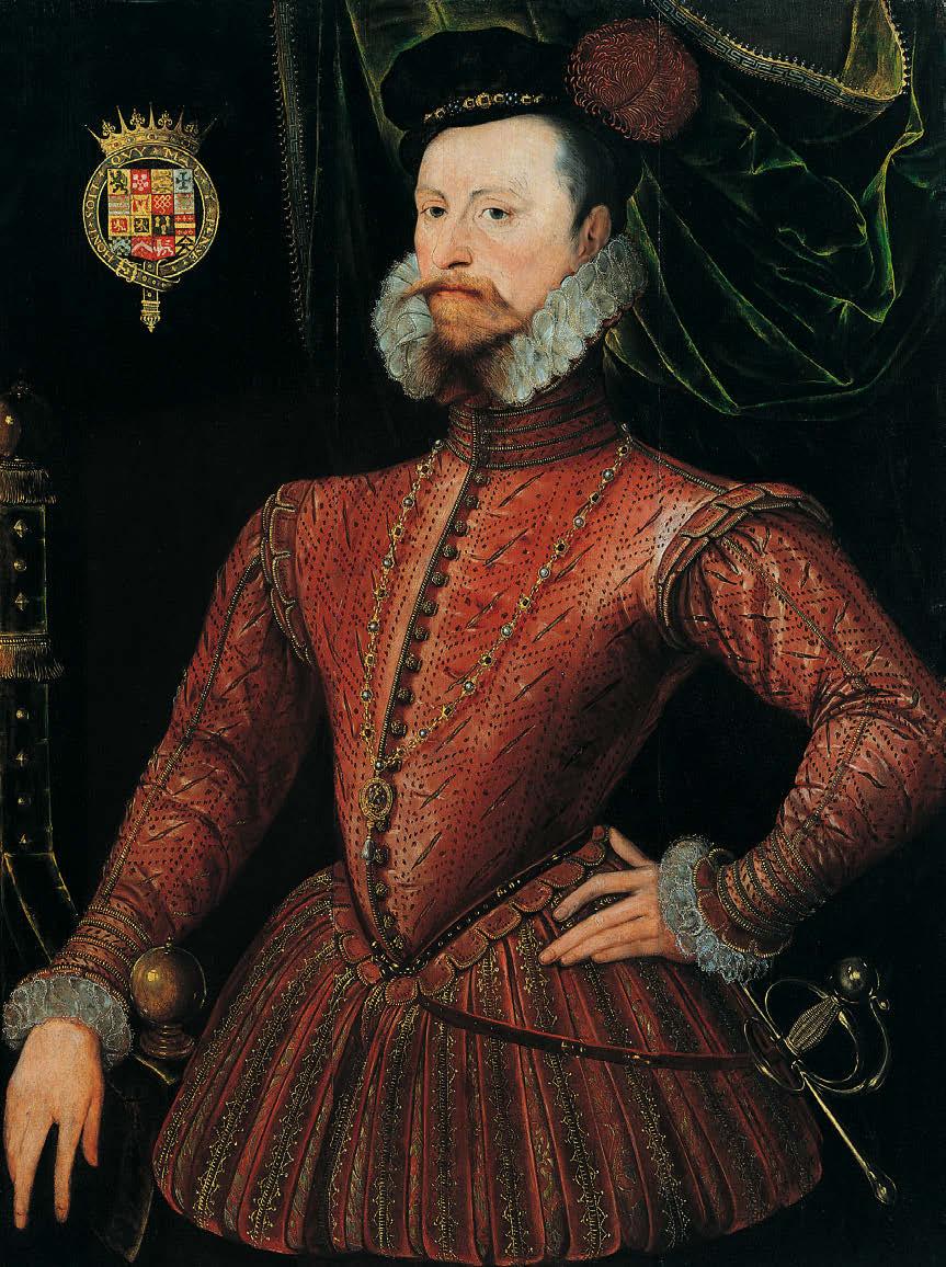Robert Dudley, Earl of Leicester, by an unknown artist.