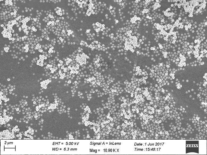 (a) (b Figure 4 (a) SEM image of nanoparticles obtained with