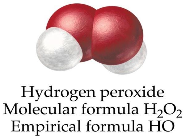 Chemical Formulas Hydrogen Peroxide