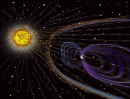 We saw in the last section how the Moon pulls on the Earth causing tides in our oceans. The Sun also pulls on the Earth causing tidal activity. Solar Storm Photo Credit: NASA/nasaimages.