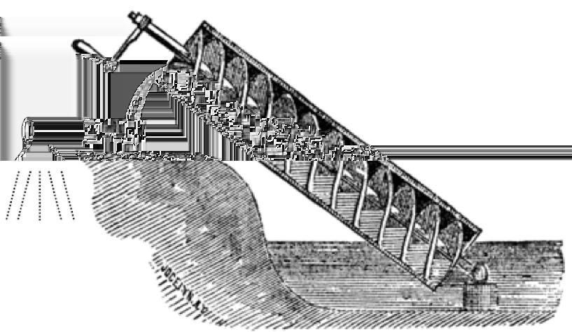 9. Archimedes screw, one of the first mechanical devices for lifting water, consists of a very large screw surrounded by a hollow, tight-fitting shaft (shown below).
