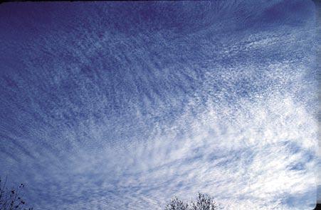 Observing Cloud Type There are five descriptive terms for the various types of clouds: CIRRO or high clouds ALTO or middle clouds CUMULUS or white puffy clouds STRATUS or layered clouds