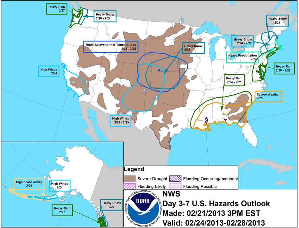Hazard Outlook: Feb 24 28 MAP: http://www.cpc.ncep.noaa.