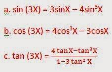 Multiple Angle Formulas More half-angle formulas Law of Sines a/sina = b/sinb= c/sinc Law of Cosines a 2 = b 2 +c 2 2bcCosA b 2 = a 2