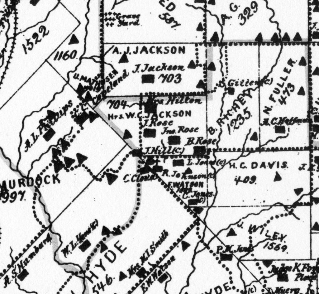 APPENDIX 4 A GALLERY OF LITTLE EGYPT PAPER MAPS FIGURE 1. The Jeff Hill property as it appears on the 1900 Sam Street s Map of Dallas County, Texas.