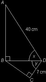Q114. The diagram shows two right-angled triangles.