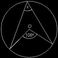 Q126. (a) In the diagram O is the centre of the circle.