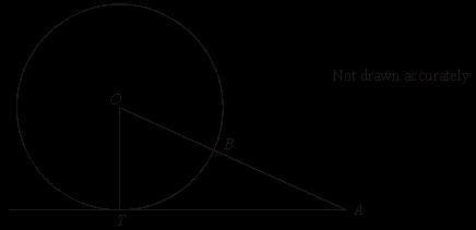 The diagram shows a circle with centre O and radius 2.5 cm.