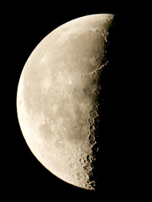 Third Quarter Moon What we see The Third or last quarter moon occurs halfway between the full moon & the