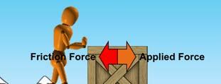 Question 1 A B If Abe pushes the box with the applied force shown in (A), and then reduces the applied force to the amount shown in (B), what can you conclude about the motion of the box? A. The box will gradually slow down to a stop B.